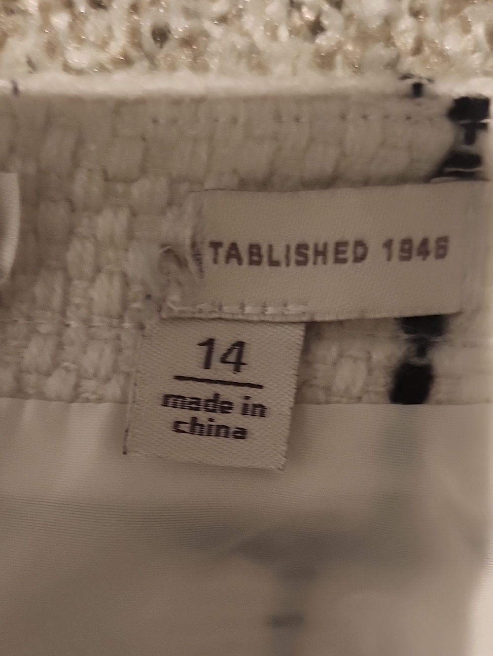 Cream Windowpane Check Mini Skirt - Picture 3 of 8